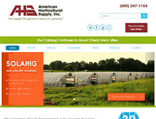 Tablet Screenshot of americanhort.com